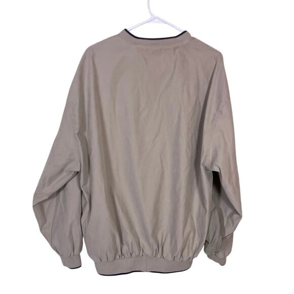 Vintage BOLLE Golf Pullover Windbreaker Men’s Large Beige Water Resistant - Picture 5 of 6